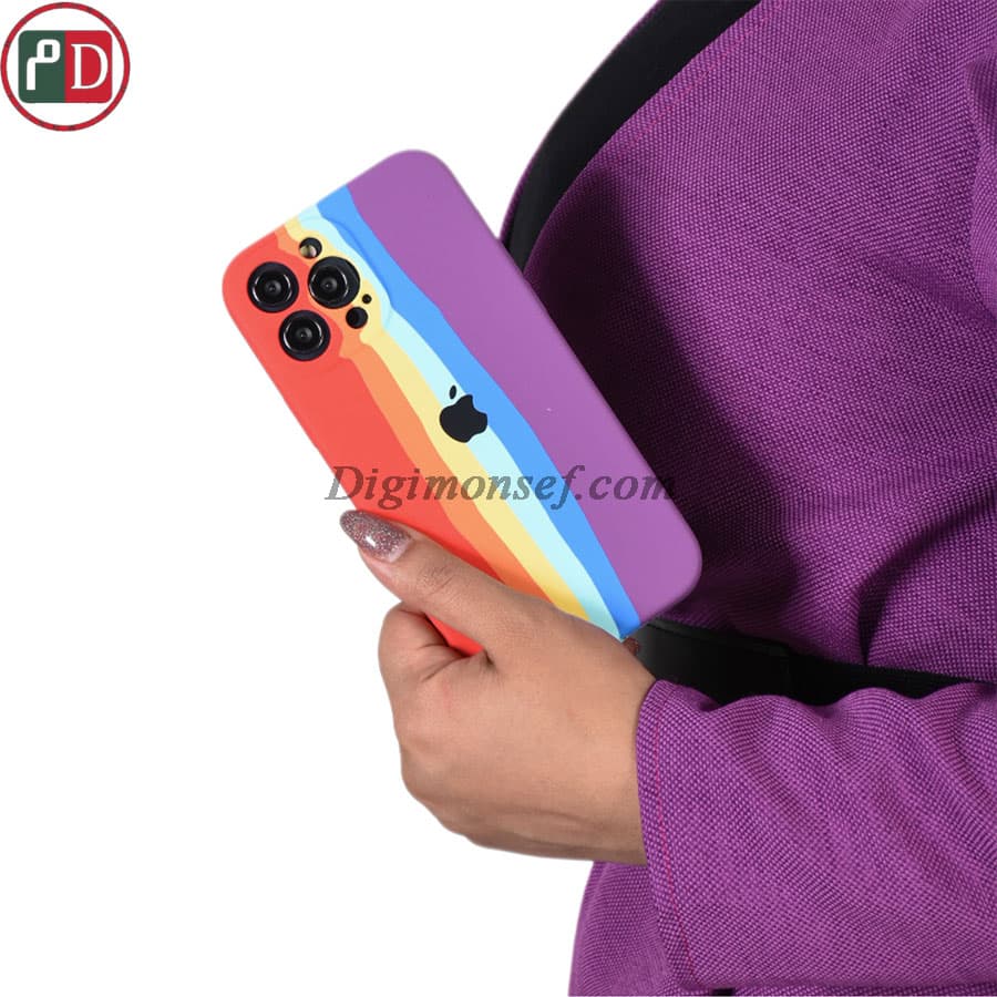 قاب سیلیکون هفت رنگ (جیغ) برای آیفون – iphone 11 pro max — تصویر ۶