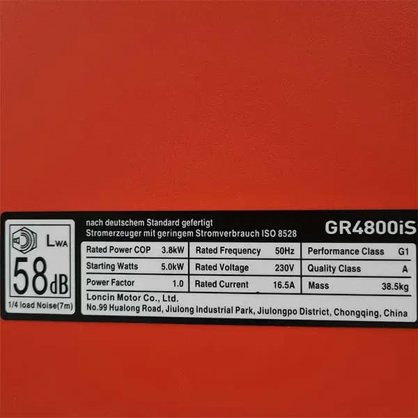 موتور برق سایلنت لانسین ۵ کیلو وات Gr4800is — تصویر ۵