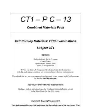 دانلود کتاب Financial Mathematics CT1 – ریاضیات مالی CT1 — تصویر ۲