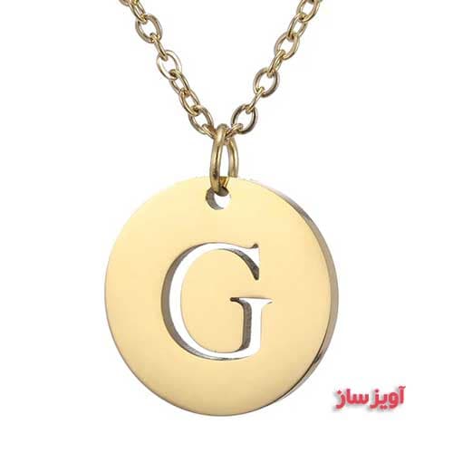 گردنبند حرف انگلیسی G کد 102674