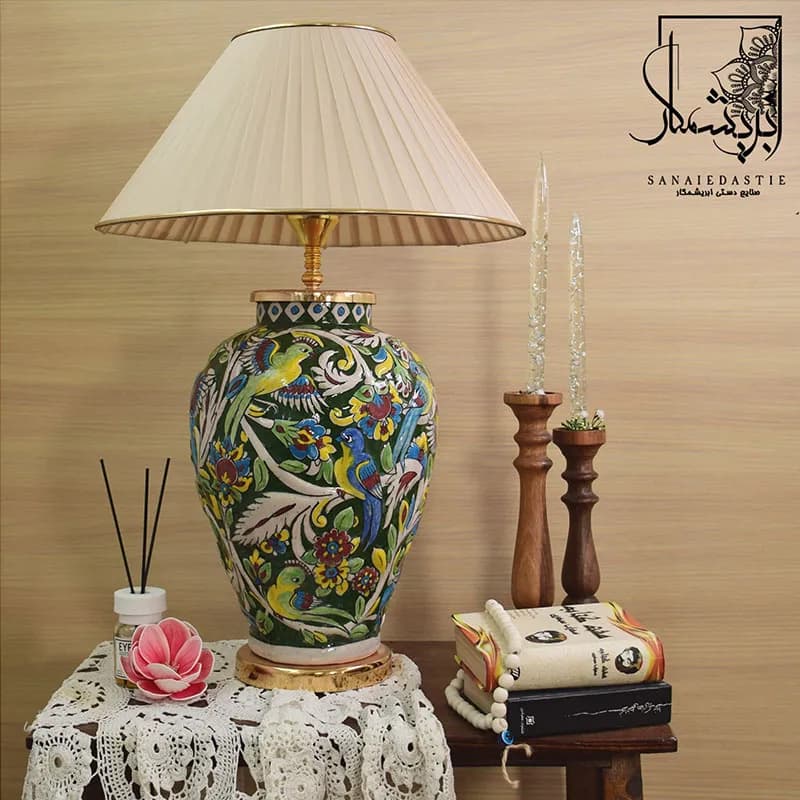 آباژور رومیزی سبزدرباری (هفترنگ)