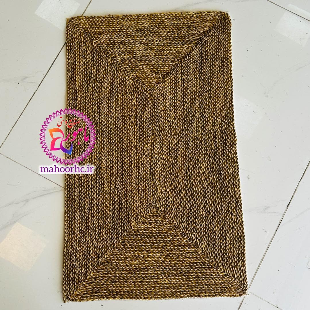 پادری حصیری مستطیل تمام بافت سایز 50*80