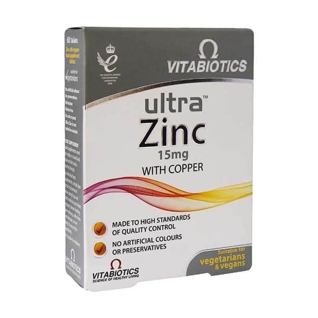 قرص اولترا زینک ویتابیوتیکس (Vitabiotics) 60 عدد