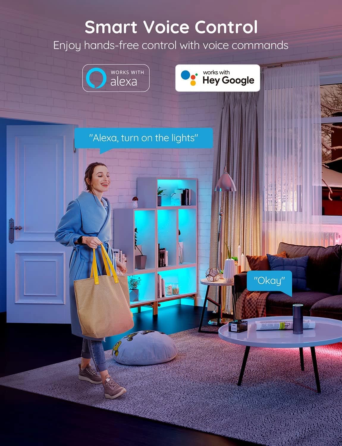 ریسه هوشمند 10متری Govee مدل H613B با فناوری RGB و Wi-Fi — تصویر ۳