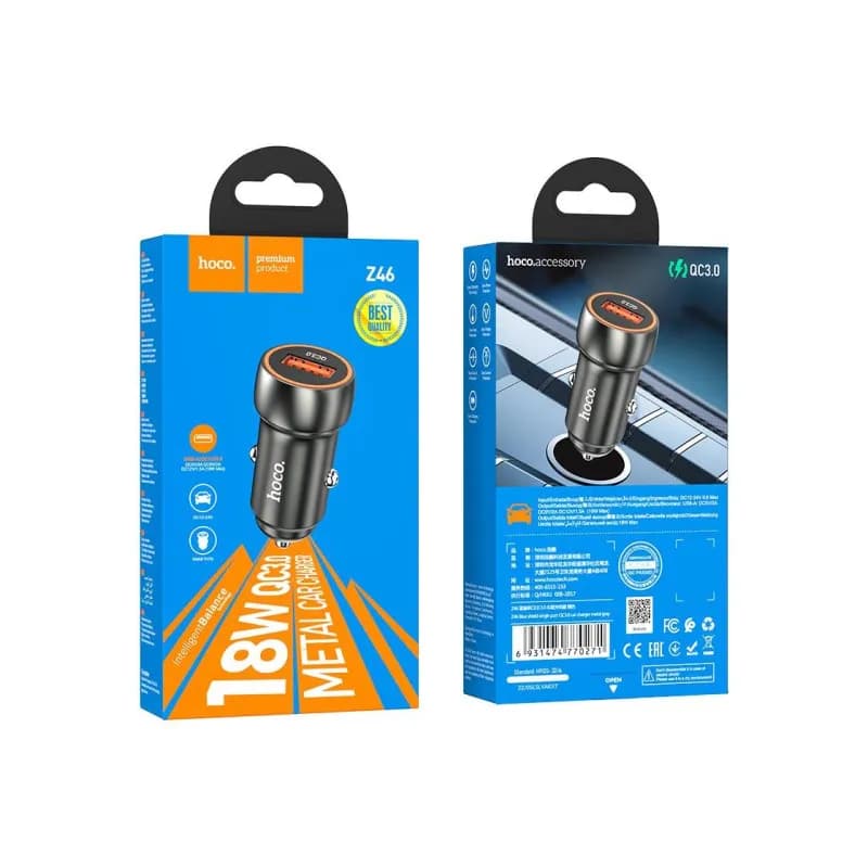 شارژر فندکی هوکو مدل Z46A PD20W+QC3.0