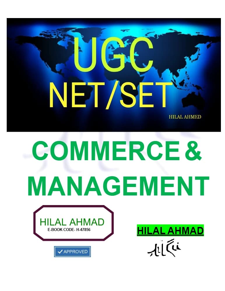 کتاب UGC NET SET Commerce & Management نسخه انگلیسی PDF | هلال احمد
