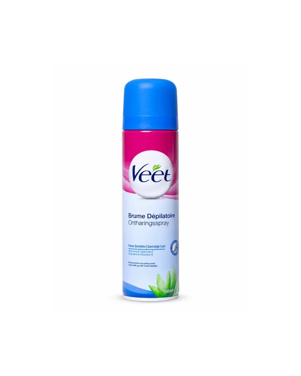 اسپری موبر ویت Veet مخصوص پوست حساس حاوی آلوئهورا و ویتامین E حجم 150 میل (فرانسه)