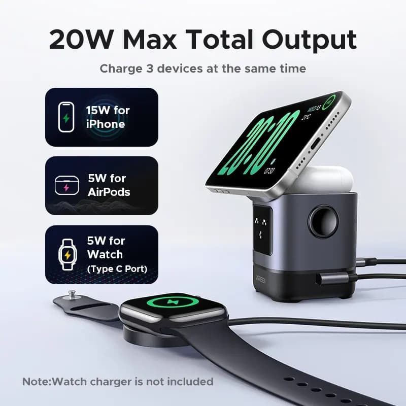 استند شارژ یوگرین مدل UGREEN W709 45775 — تصویر ۴