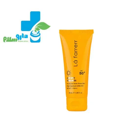 ضد آفتاب بی رنگ و ضد لک لافارر پوست چرب و آکنه دار SPF50 — تصویر ۲