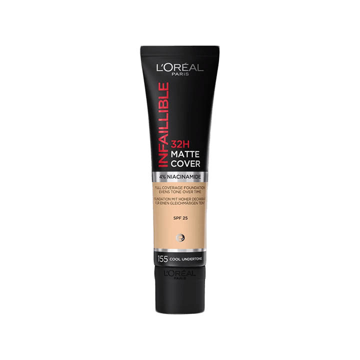 کرم پودر مایه مات اورآل | Infaillible matte cover liquid foundation Ľoreal