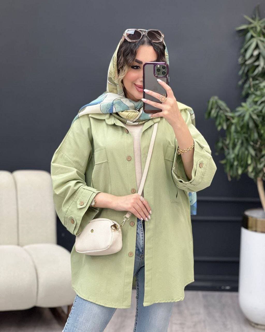 مانتو مدل بنفشه طراحی کاربردی و زیبا — تصویر ۴