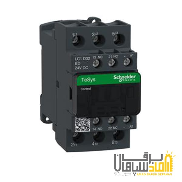 کنتاکتور سری D اشنایدر 25 آمپر 4 پل ولتاژ 220AC مدل LC1DT25M7 — تصویر ۲