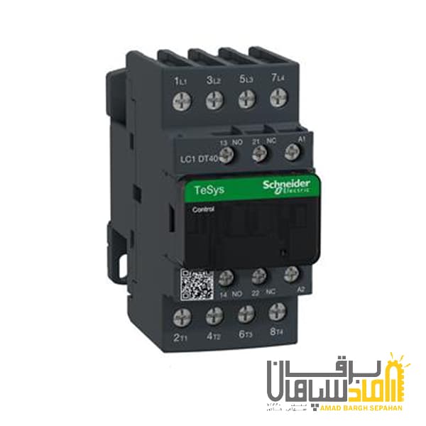 کنتاکتور سری D اشنایدر 40 آمپر 4 پل ولتاژ 220AC مدل LC1DT40M7