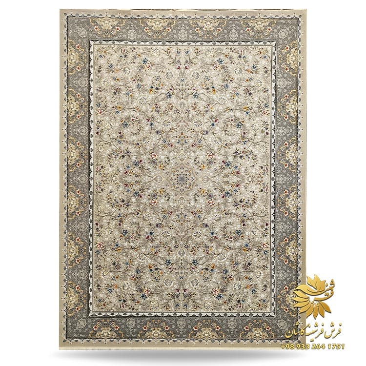 فرش 1200 شانه افشان ترمه ای طرح پریا