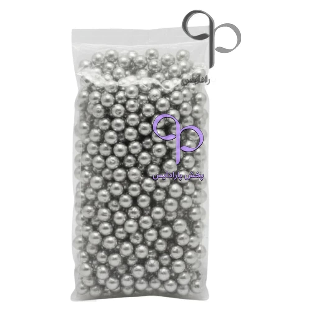 مروارید تزئینی نقره ای 250 گرمی کد 1
