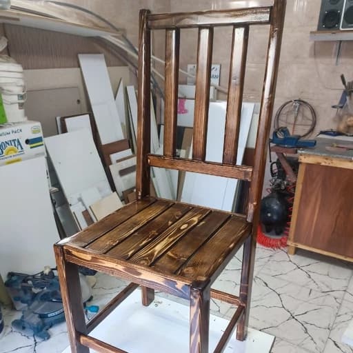 صندلی چوبی یکنفره ناهار خوری مبلمان آپادانا apadana مدل 633397