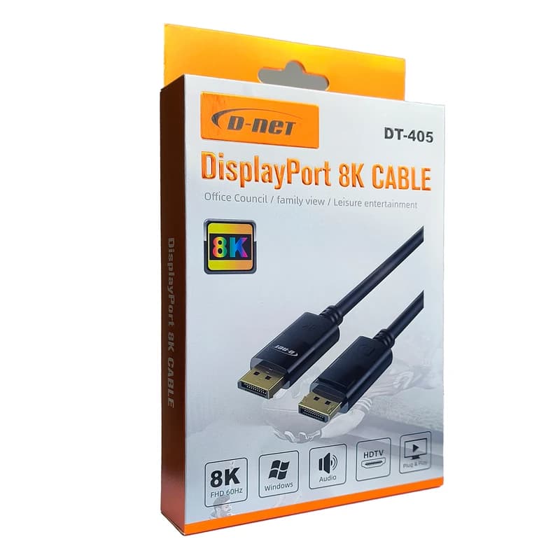 کابل Display 8K دی نت مدل DT-405 طول 1.5 متر