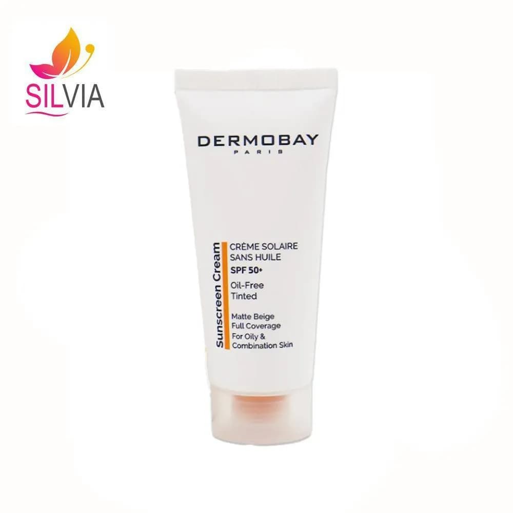 کرم ضد آفتاب رنگی SPF 50 فاقد چربی مناسب پوست چرب و مختلط درموبای 40میل — تصویر ۲