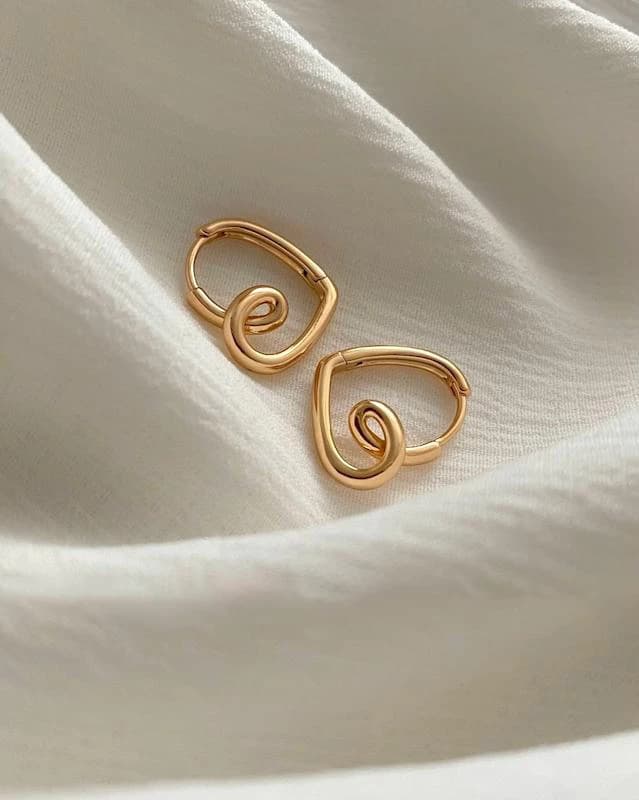 گوشواره قلبی هاله ژوپینگ