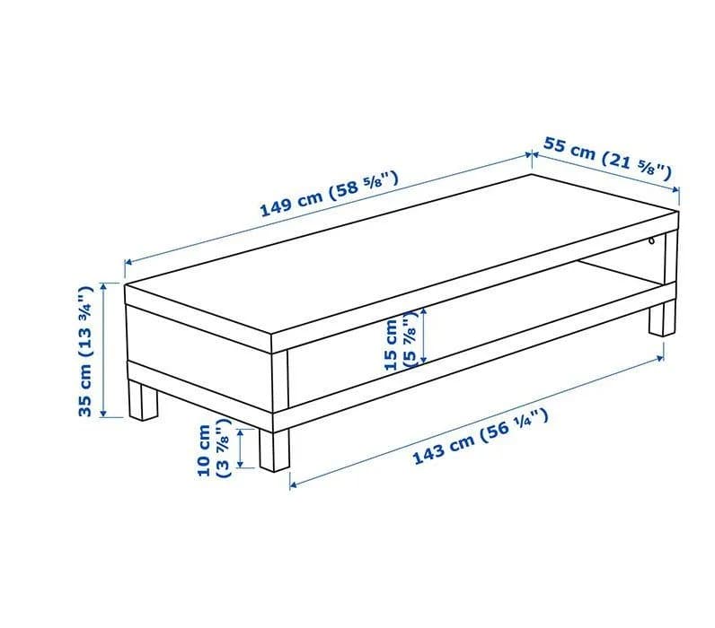 میز تلویزیون ایکیا مدل LACK کد 2278 — تصویر ۴