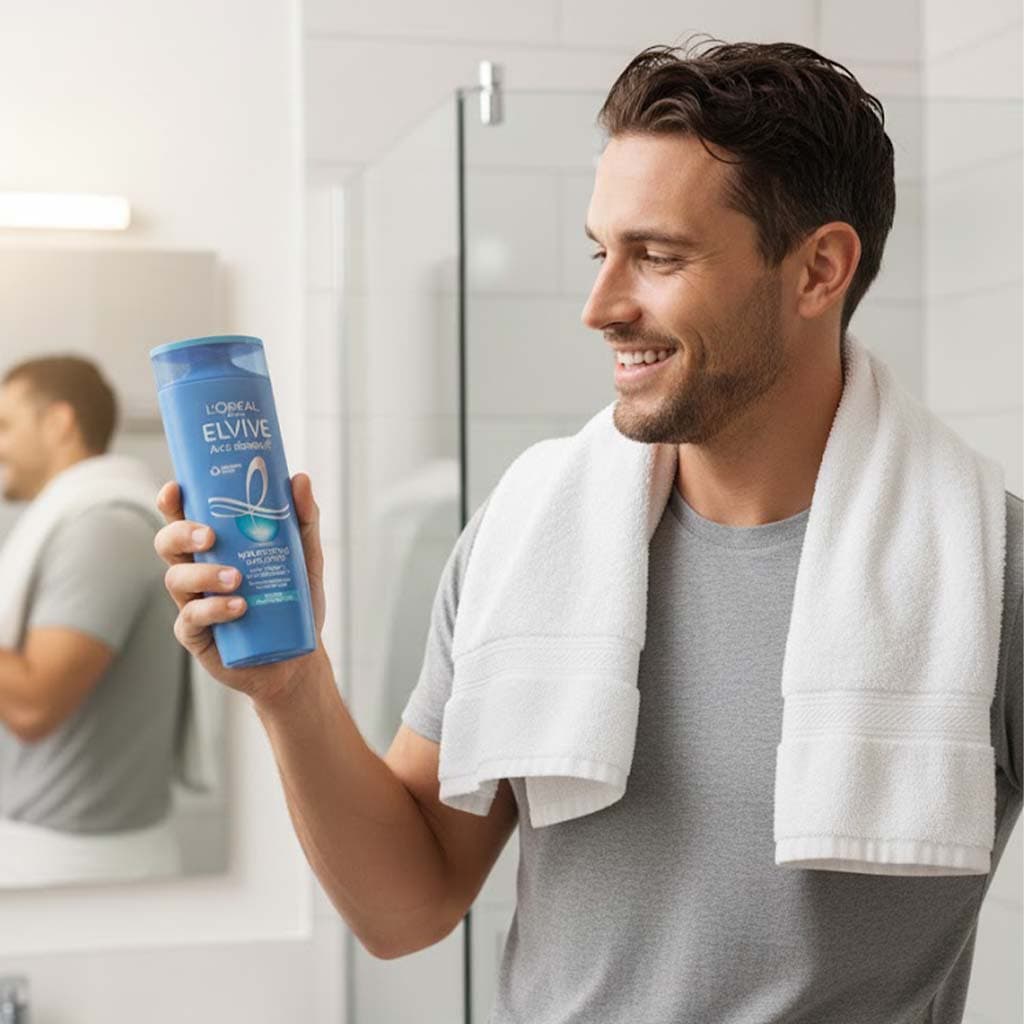 شامپو ضد شوره مغذی لورال L’Oréal مدل Nourishing حجم ۴۰۰ میل | مناسب موهای نرمال تا چرب — تصویر ۲
