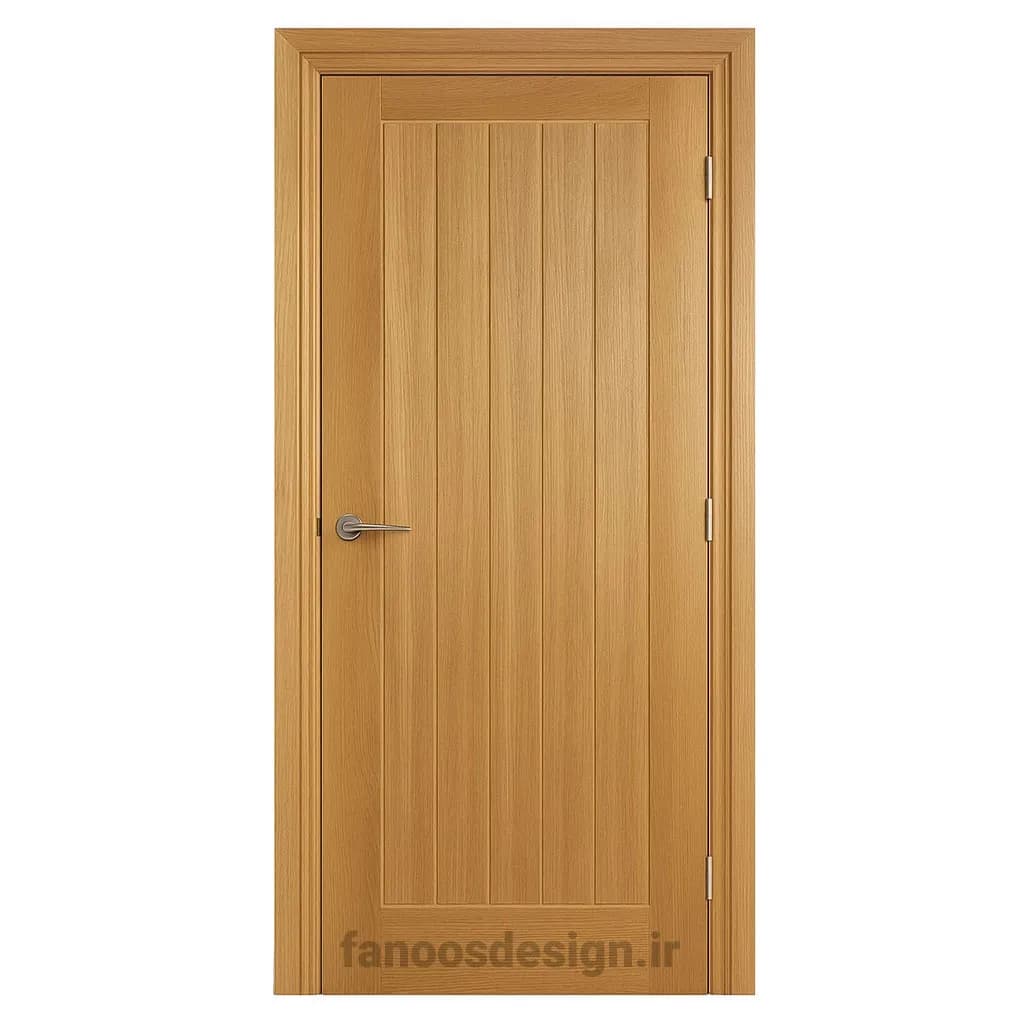 درب چوبی مدرن رنگ گردویی روشن کد 30690