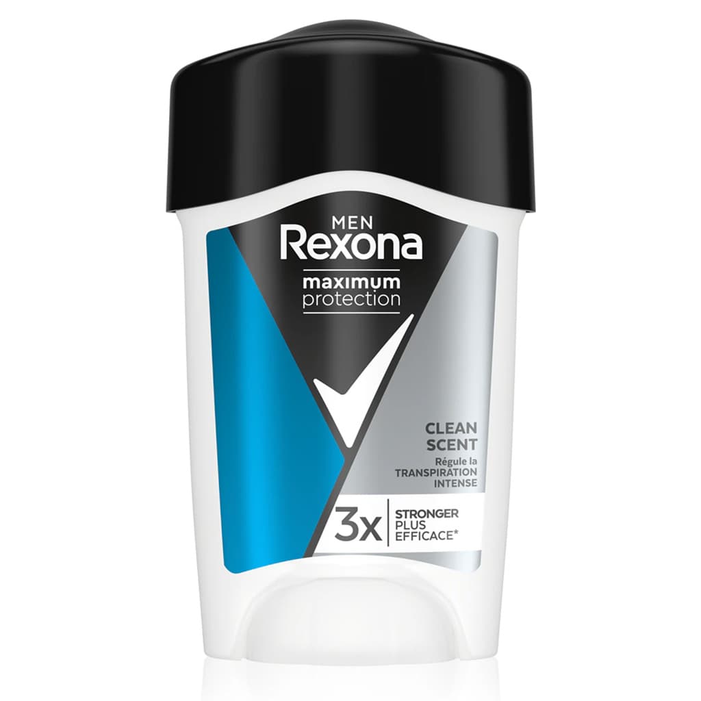 دئودورانت کرمی مردانه رکسونا Rexona Men مدل Maximum Protection clean scent با ماندگاری 96 ساعته | مناسب تعریق شدید