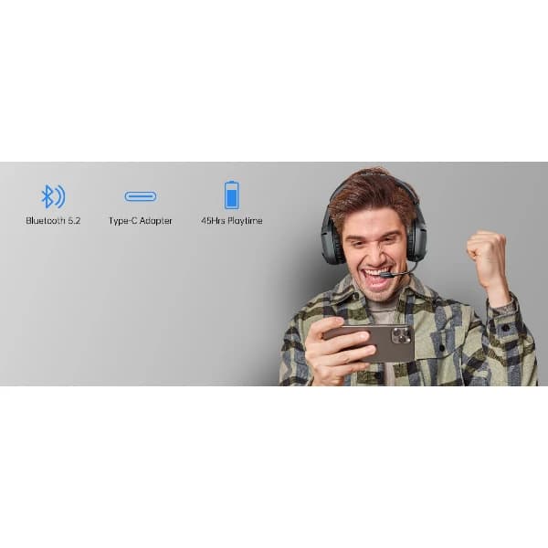 هدفون گیمینگ بی سیم سومیک تون مدل GS401 — تصویر ۵
