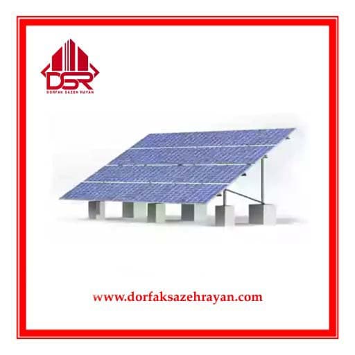 پک اکونومی سازه (استراکچر پنل خورشیدی) 12 پنل سی چنل 8KW