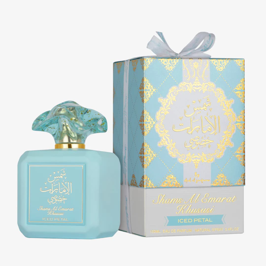 ادکلن Shams Al Emarat Khususi Iced Petal Ard Al Zaafaran – شمس الامارات خاصگزی آیسد پتال ارد الزعفران — تصویر ۲