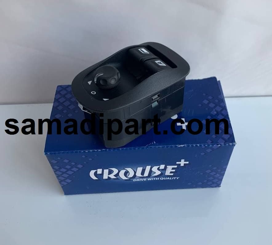 کلید شیشه بالابر جلو و تنظیم آینه برقی 206 تیپ 5 تک سوکت کروز (CR33061201) — تصویر ۲