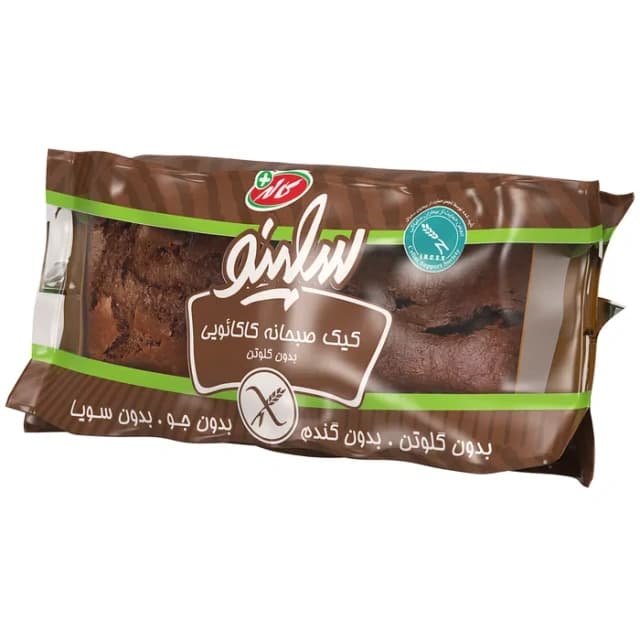 کیک صبحانه 200 گرمی کاله کاکائویی فاقد گلوتن Bizcocho de Desayuno de Cacao Sin Gluten Kaleh – 200 g