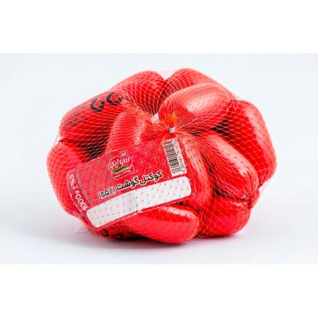 کوکتل گوشت توری کاله 1 کیلویی Salchicha Cóctel de Carne Kaleh – Presentación en Malla – 1 kg