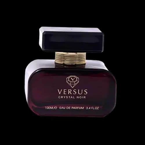 عطر و ادکلن ورساچه کریستال نویر (ورسوس کریستال نویر) فراگرنس ورد ادو پرفیوم 100 میلی لیتر شرکتی | Fragrance World Versus Crystal Noir 100ml EDP — تصویر ۲