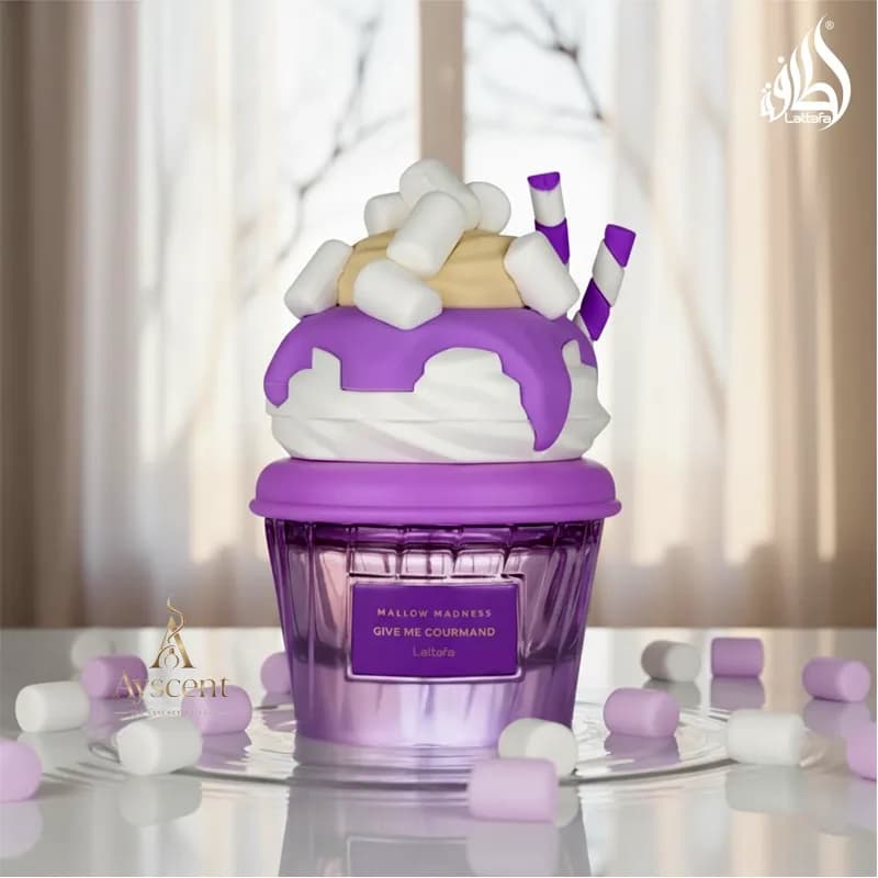 ادکلن لطافه مارشمالو Lattafa Mallow Madness Give Me Gourmand Eau de Parfum 75 ml — تصویر ۳