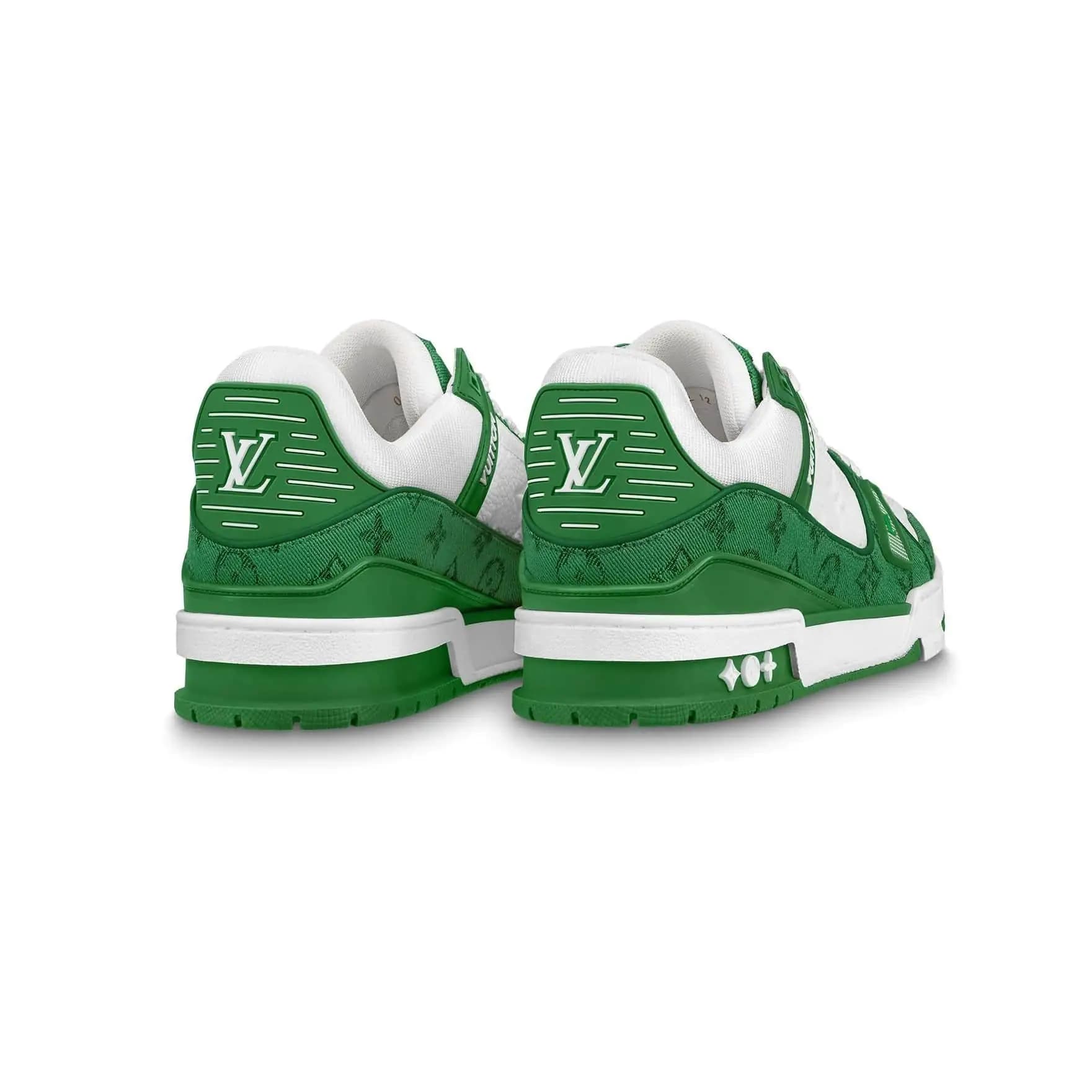 کتونی لویی ویتون ترینر سبز Louis Vuitton LV Trainer — تصویر ۳