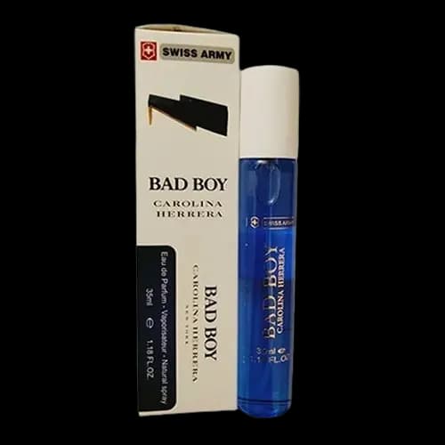 عطر و ادکلن جیبی سوئیس آرمی (سوئیس آرمه) کارولینا هررا بد بوی ادو تویلت 35 میلی لیتر | Swiss Army Carolina Herrera Bad Boy 35ml EDT