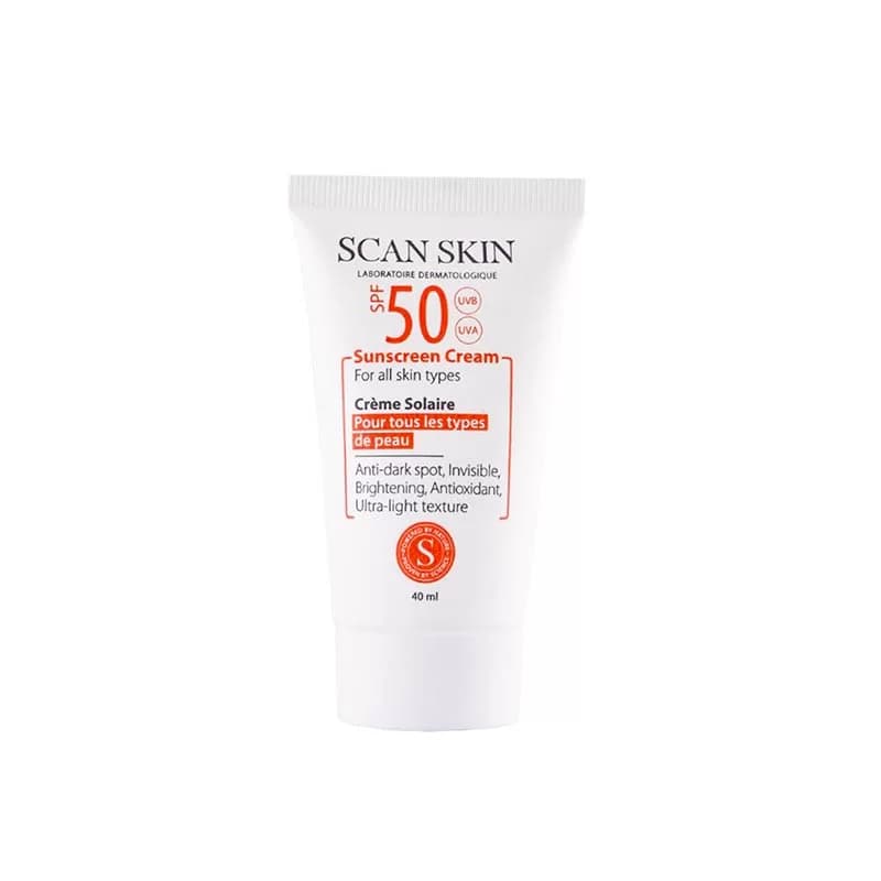 کرم ضد آفتاب و ضد لک اسکن اسکین 40 میلی | مناسب برای انواع پوست با SPF50