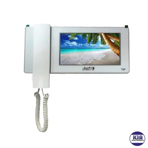 پکیج آیفون تصویری الکتروپیک 4 طبقه 996 سفید و پنل رندا لمسی — تصویر ۲