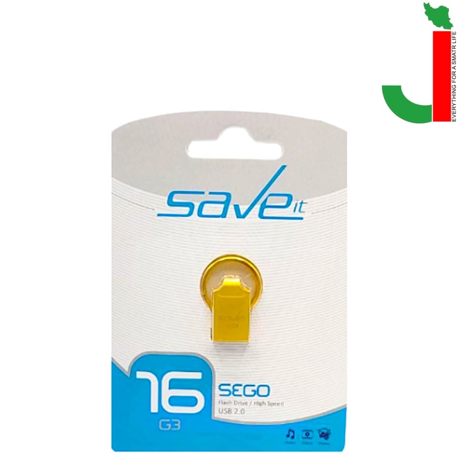 فلش مموری سیو ایت مدل SEGO ظرفیت 16 گیگابایت USB2.0 — تصویر ۲