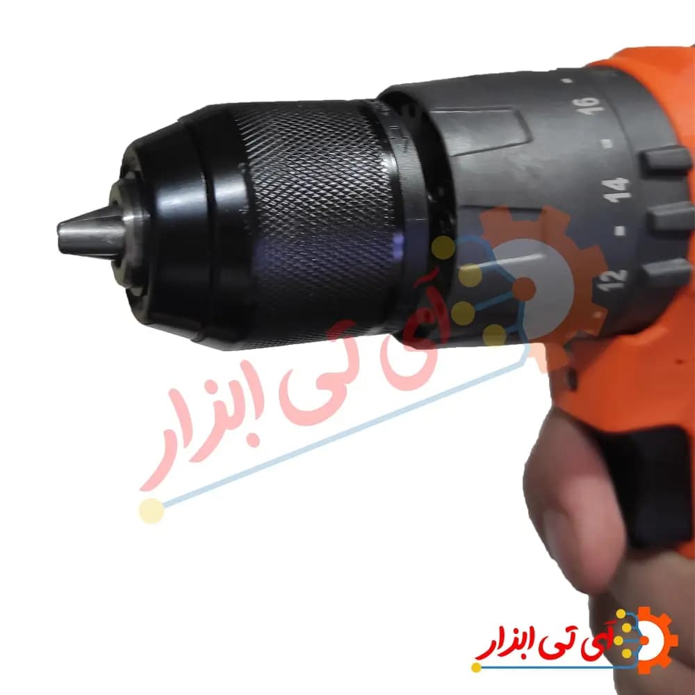 دریل شارژی چکشی براشلس 12 ولت آنکور دو باتری مدل DCE12 — تصویر ۵