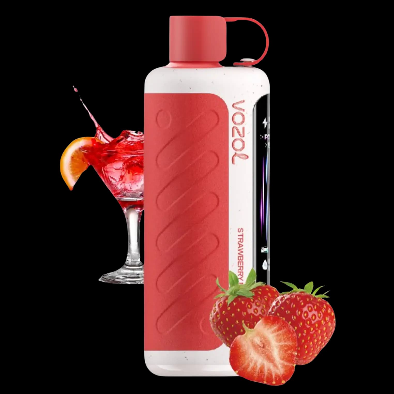 پاد یکبار مصرف وزول گیر هوکا توت فرنگی مارگاریتا 40000 پاف Vozol gear hookah strawberry margarita pod — تصویر ۲