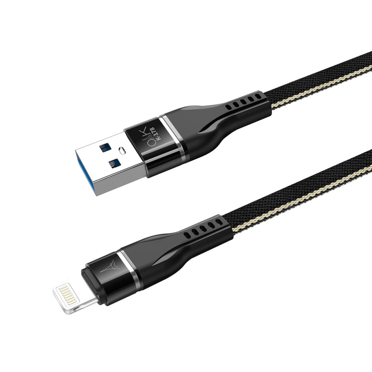 کابل شارژ USB به ایفون oak کد k-178 — تصویر ۶