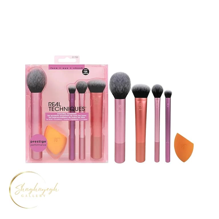 ست براش و پد آرایشی ریل تکنیک ۵ عددی Real Techniques Everyday Essentials Set