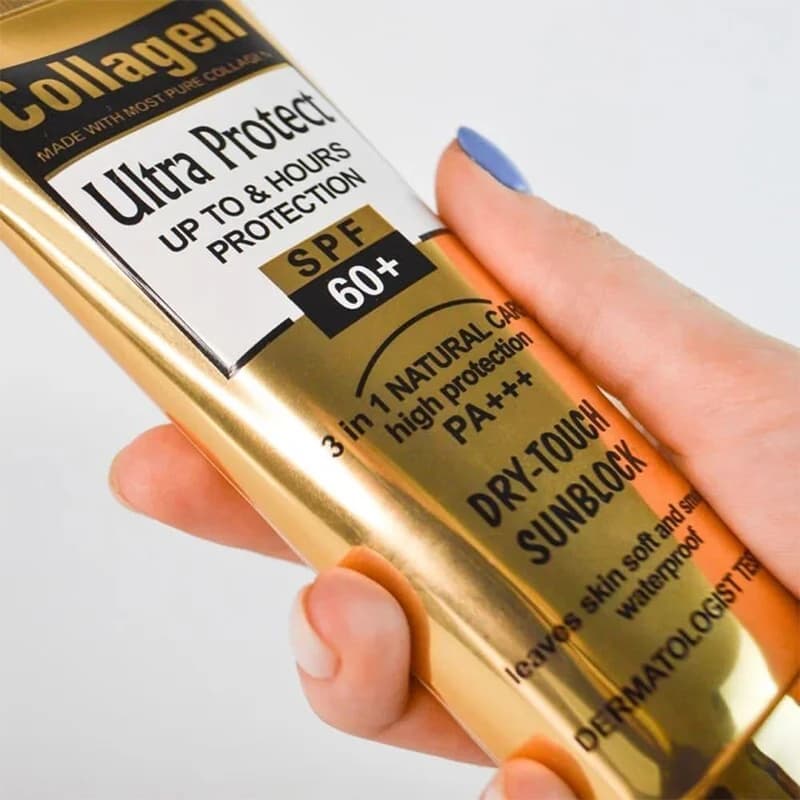 کرم ضدآفتاب بیرنگ کلاژن با SPF 60 مناسب انواع پوست حجم 130 میلیلیتر — تصویر ۵