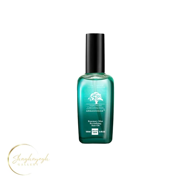 روغن مو احیاکننده رزماری و نعناع آرگان میداس ۱۰۰ میل — تصویر ۲