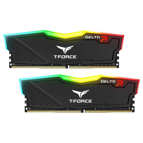 رم کامپیوتر تیم گروپ مدل TEAM GROUP DELTA RGB DDR4 16GB 3000 CL16