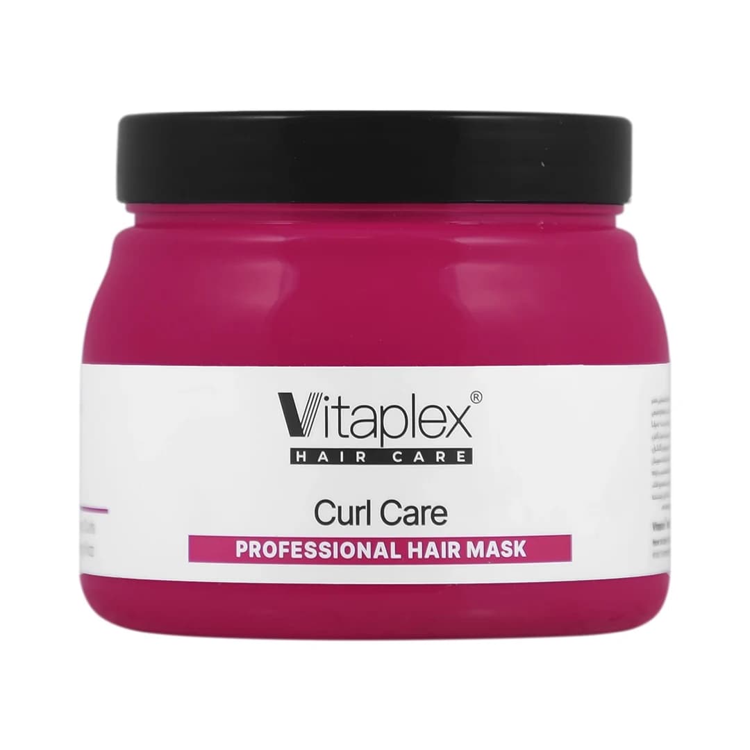 ماسک ترمیم کننده مو ویتاپلکس مناسب موی فر حجم 500 میلی لیتر/Vitaplex Curl Care Professional Hair Mask 500 ml