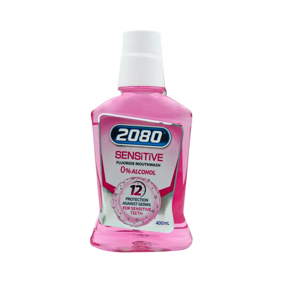 دهانشویه سنستیو 2080 مناسب لثه و دندانهای حساس 400 میلی لیتر/Sevsitive Fluoride 2080 Mouthwash 400ml