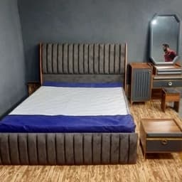 تختخواب دونفره و یک نفره سرویس خواب کامل با لوازم در طرح های مختلف با رنگبندی — تصویر ۵